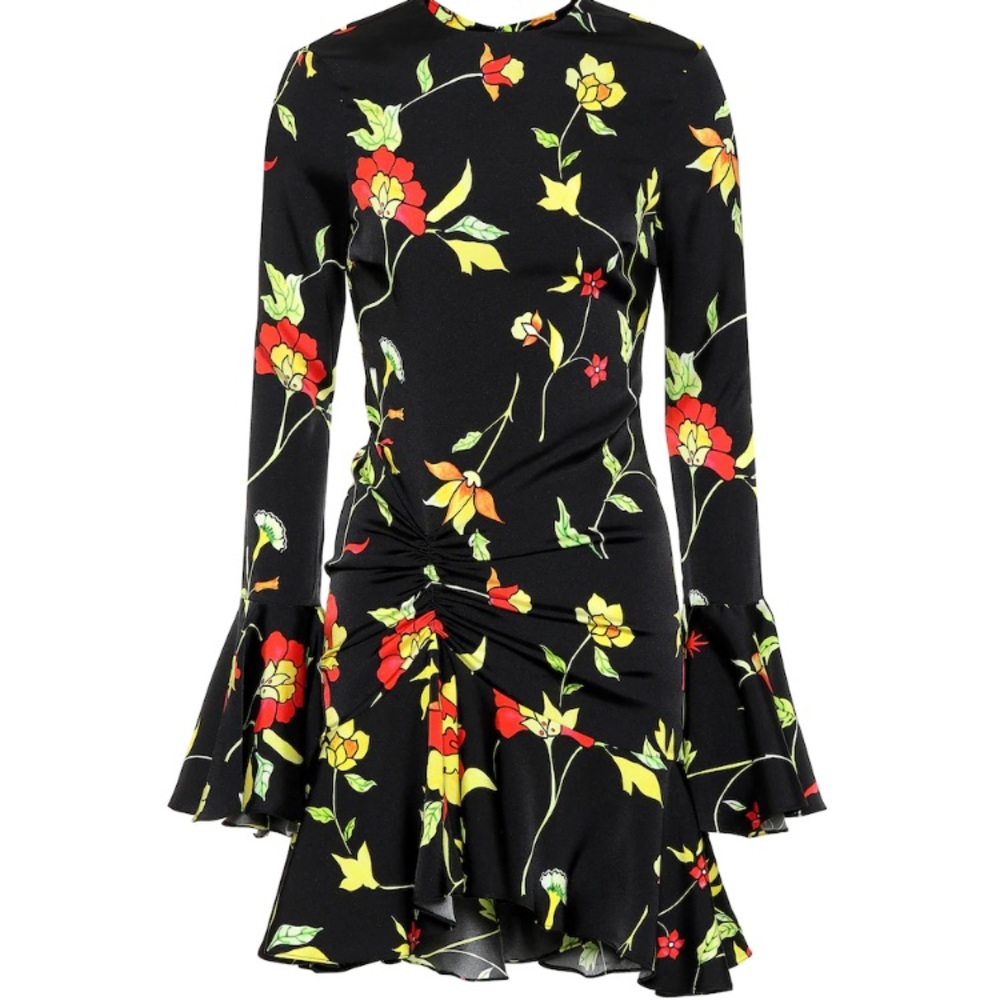 Caroline Constas Monique floral silk-blend dress